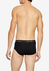 Dolce & Gabbana Two-Pack Black Briefs Black M9D86J ONN96-N0000