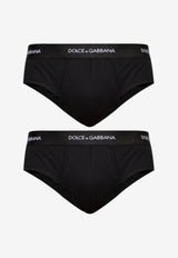 Dolce & Gabbana Two-Pack Black Briefs Black M9D86J ONN96-N0000