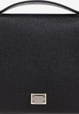 Dolce & Gabbana Logo-Engraved Saffiano Leather Bag Black BP3412 BG662-80999