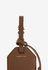 Dolce & Gabbana Logo-Engraved Brown Leather Pendant Brown BI3417 A9S25-8Z093