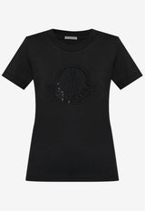 Moncler Studded Logo T-shirt Black K20938C00013 89AB2-999