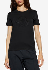 Moncler Studded Logo T-shirt Black K20938C00013 89AB2-999