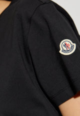 Moncler Logo Patch T-shirt Black K20938C00012 89AUO-999