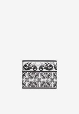 Dolce & Gabbana Majolica-Print Bifold Wallet White BP3102 AN719-IU3TN