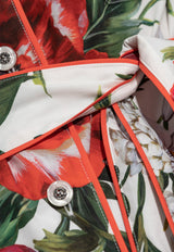 Dolce & Gabbana Floral-Print Cotton Wrap Shirt Multicolor F5G67T HS5TQ-HA5PB