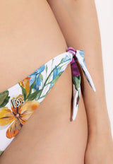 Dolce & Gabbana Floral-Print Triangle Bikini Set Multicolor O8A54J FSGFF-HA5PC