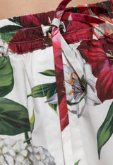 Dolce & Gabbana Floral-Print Drawstring Mini Shorts Multicolor FTDBPT HS5TQ-HA5PB