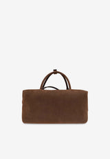 Max Mara Large Suede Holdall Bag Brown HOLDALLLSUEDE 2524516151-002
