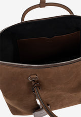 Max Mara Large Suede Holdall Bag Brown HOLDALLLSUEDE 2524516151-002