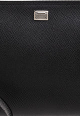 Dolce & Gabbana Saffiano Leather Flat Pouch Black BM2528 BG662-80999