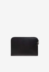 Dolce & Gabbana Saffiano Leather Flat Pouch Black BM2528 BG662-80999