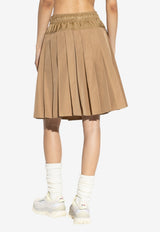 Moncler Drawstring Pleated Skirt Beige K20932D00002 57136-238