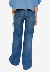 Chloé Wide-Leg Buttoned Jeans Blue CH25ADP42 251-427
