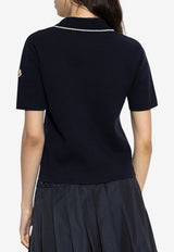 Moncler Piqué Knit Polo T-shirt Navy K20939A00004 M1113-742