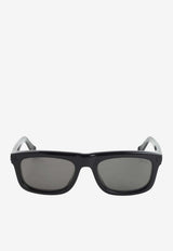 Architectural Rectangular Sunglasses