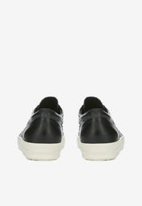 Rick Owens Vintage Low-Top Sneakers in Leather Black RR01F2897LBHPYX_991