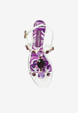 Dolce & Gabbana Crystal-Embellished Sandals White CQ0601 AT848-I03TN