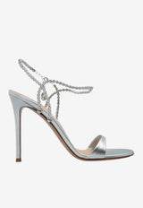 Gianvito Rossi Eternity 105 Metallic Leather Sandals Silver G32578 15RIC-NPSARGE