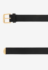 Givenchy Classic Leather Belt Black BB408 HB2AE-001