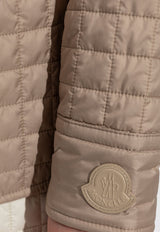 Moncler Quilted Padded Shirt Beige K20932F00011 788RS-21R