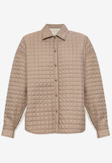 Moncler Quilted Padded Shirt Beige K20932F00011 788RS-21R