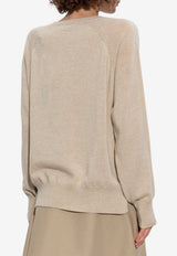 Moncler Relaxed Knitted Sweater Beige K20939C00008 M1223-21E