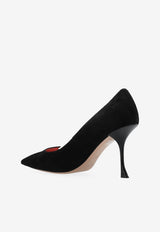 Roger Vivier I Love 85 Suede Pumps Black RVW53024540O20 0-B999