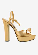 Keira 105 Metallic Bow Sandals