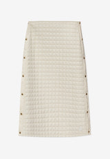 Moncler Quilted Midi Skirt Cream K20932D00012 788RS-10V