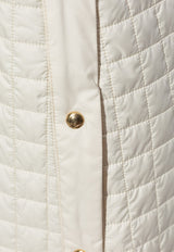 Moncler Quilted Midi Skirt Cream K20932D00012 788RS-10V