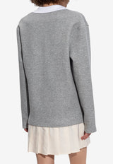 Moncler Collared Shirt Dress Gray K20938I00005 89B1I-984