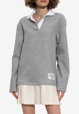 Moncler Collared Shirt Dress Gray K20938I00005 89B1I-984