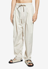 Pleated Wide-Leg Pants