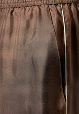 Silk Boxer Shorts with Piping