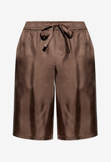 Silk Boxer Shorts with Piping