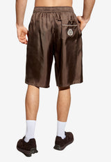 Silk Boxer Shorts with Piping