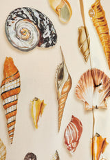 Seashell-Motif Silk Long-Sleeved Shirt