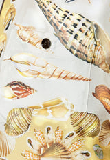 Dolce & GabbanaShell-Motif Loose-Fit Silk Shirt