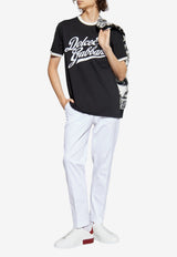 Dolce & GabbanaVelvet-Finish Logo T-shirt