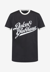 Velvet-Finish Logo T-shirt