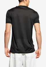 Silk Crewneck T-shirt in Black