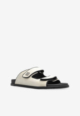 Logo-Appliqué Canvas Slides