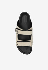 Logo-Appliqué Canvas Slides