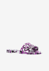 Majolica-Print Rubber Slides
