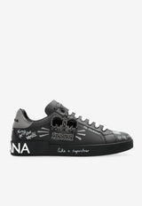 Portofino Black Crown Sneakers