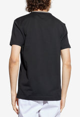 Crewneck T-shirt with Embroidered Pocket