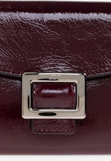 Roger Vivier Belle Vivier Clutch Bag Burgundy RAWAWSB4400UKP 0-1N29