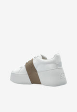Roger Vivier Viv' Skate Platform Sneakers White RVW73729110LXQ 0-9997