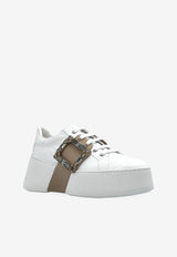 Roger Vivier Viv' Skate Platform Sneakers White RVW73729110LXQ 0-9997