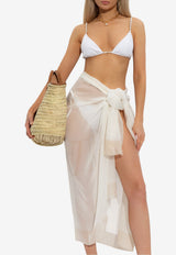 Balmain Chain Embellished Bikini White BKB842330 0-100